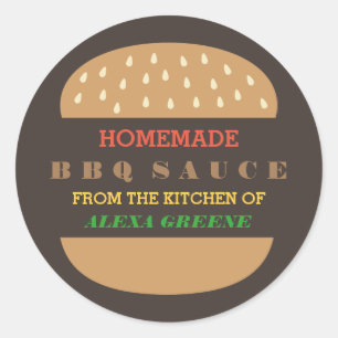 Homemade BBQ Sauce   From the kitchen of Classic Round Sticker