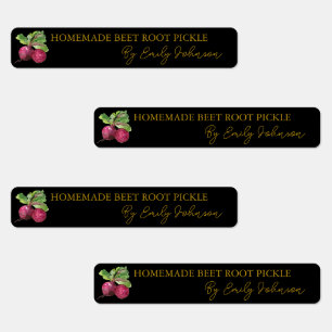 Homemade Beet Root Pickle Thin Label