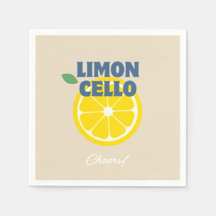 Homemade Beige Love Limoncello Liquor  Napkin