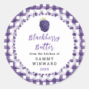 Homemade Blackberry Butter Label