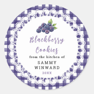 Homemade Blackberry Cookie Label