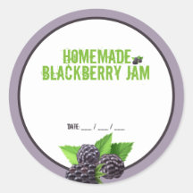 Homemade Blackberry Jam Canning Sticker