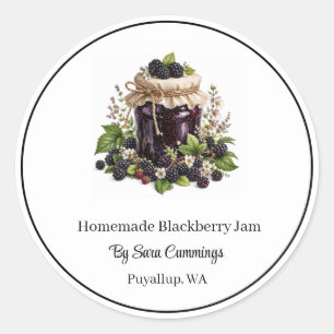Homemade Blackberry Jam Stickers
