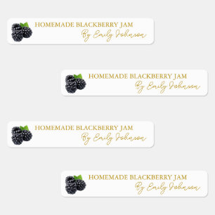 Homemade Blackberry Jam Thin Label