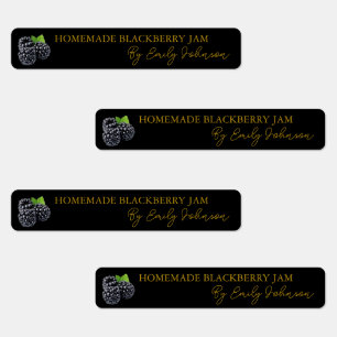 Homemade Blackberry Jam Thin Label