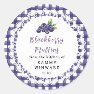 Homemade Blackberry Muffin Label