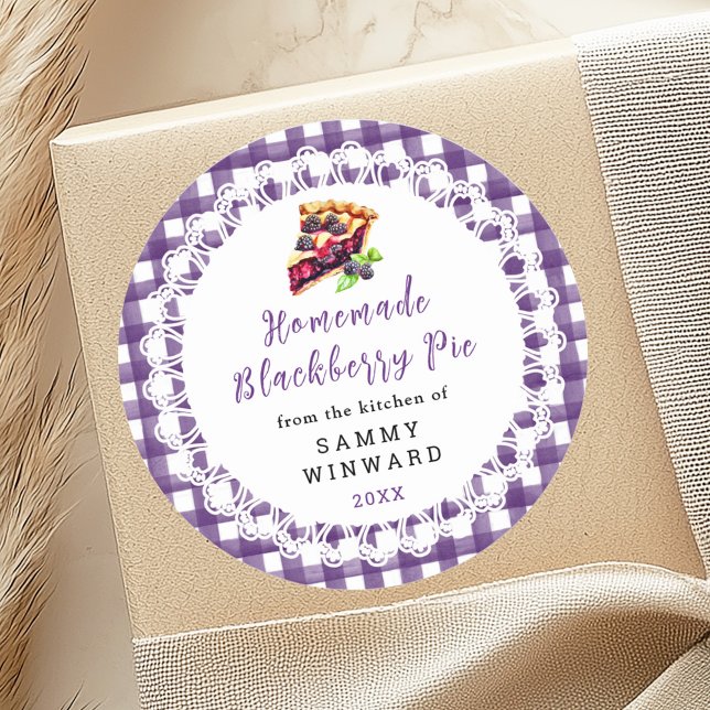 Homemade Blackberry Pie Food Label (Creator Uploaded)