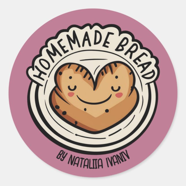 Homemade Bread Classic Round Sticker (Front)