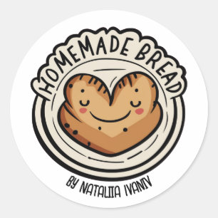 Homemade Bread Classic Round Sticker