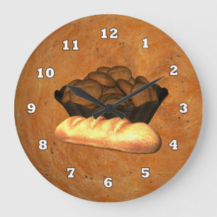 Homemade Bread Kitchen wall clock