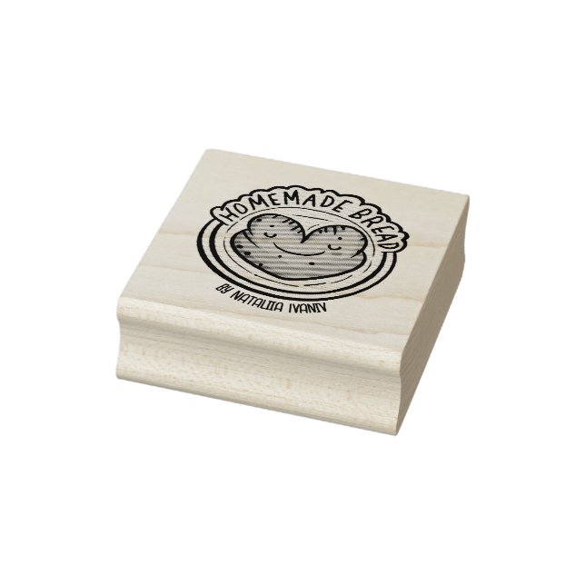 Homemade Bread Rubber Stamp (Stamp)