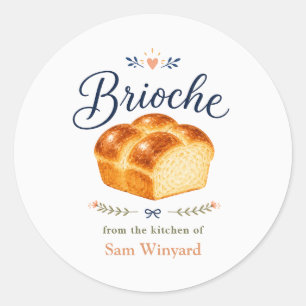 Homemade Brioche Bread Kitchen Label