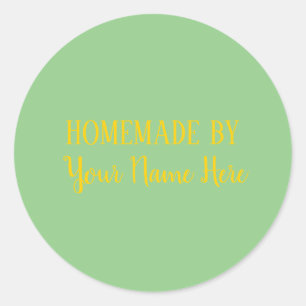 Homemade By Bakery Cookie Cake Bright Fun Classic Round Sticker