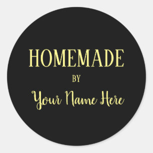 Homemade By Bakery Cookie Cake Vintage Craft Classic Round Sticker