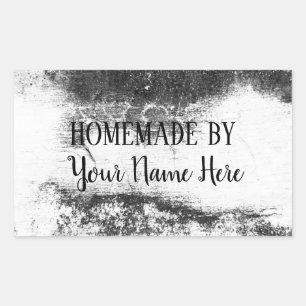 Homemade By Bakery Cookie Cake Vintage Craft Rectangular Sticker