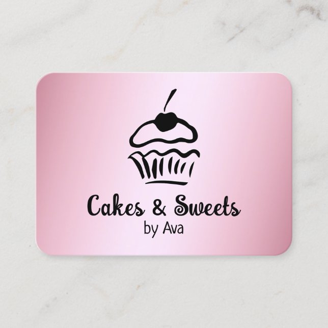 🍒Homemade Cake Bakery Business Card (Front)