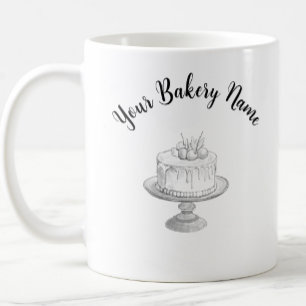 Homemade Cake Business Name and Custom Logo Coffee Mug