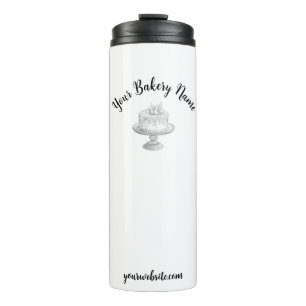 Homemade Cake Business Promotional Gift White Thermal Tumbler