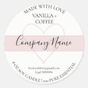 Homemade Candle Label – Personalised Handcrafted C