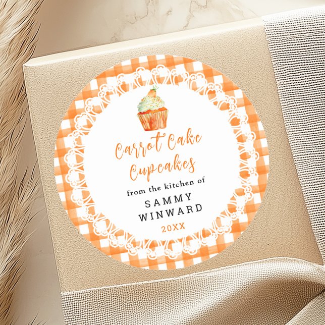 Homemade Carrot Cake Cupcakes Food Label (Creator Uploaded)