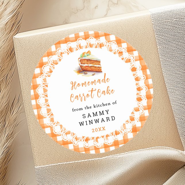 Homemade Carrot Cake Food Label (Creator Uploaded)