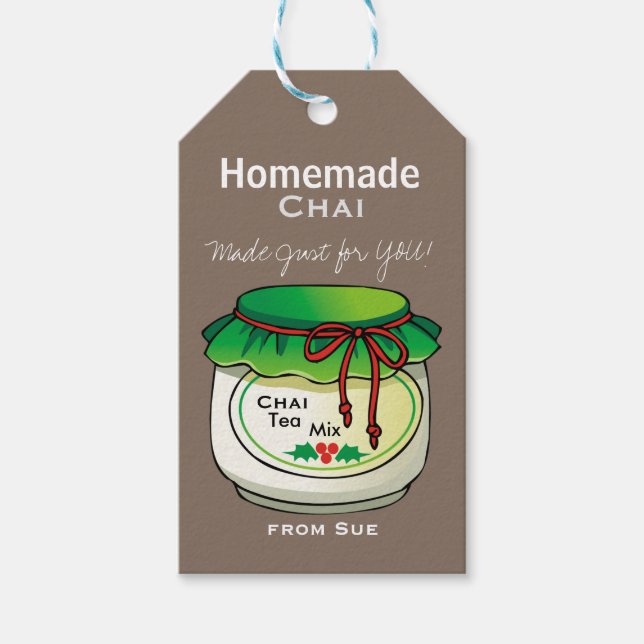 Homemade Chai Tea Mix Gift Tags (Front)