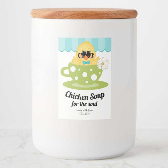 Homemade Chicken Soup Mug Cute Label (Front)