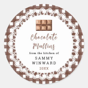 Homemade Chocolate Muffins Label