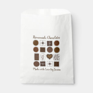 Homemade Chocolates Chocolatier Bon Bon Candy Favour Bag