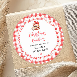 Homemade Christmas Cookies Food Label