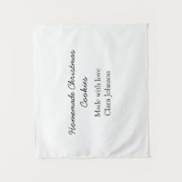 Homemade Christmas cookies made with love add name