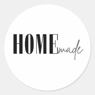 Homemade Classic Round Sticker