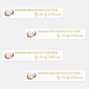 Homemade Coconut Butter Thin Label