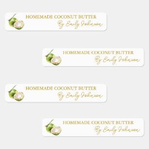 Homemade Coconut Butter Thin Label