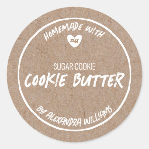 Homemade Cookie Butter Classic Round Sticker