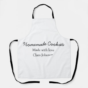 Homemade cookiers add your text name custom  throw apron