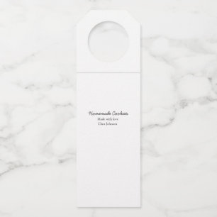 Homemade cookiers add your text name custom  throw bottle tag