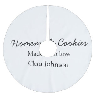 Homemade cookiers add your text name custom throw brushed polyester tree skirt