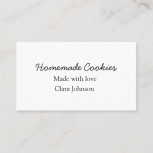 Homemade cookiers add your text name custom throw business card