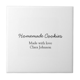 Homemade cookiers add your text name custom throw ceramic tile