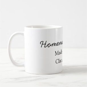Homemade cookiers add your text name custom  throw coffee mug