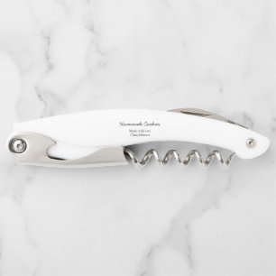 Homemade cookiers add your text name custom throw corkscrew