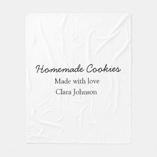 Homemade cookiers add your text name custom throw fleece blanket