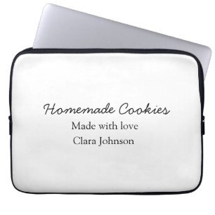 Homemade cookiers add your text name custom throw laptop sleeve