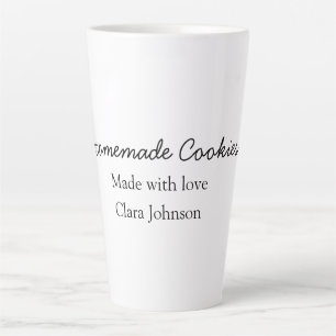 Homemade cookiers add your text name custom  throw latte mug