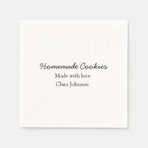 Homemade cookiers add your text name custom  throw napkin