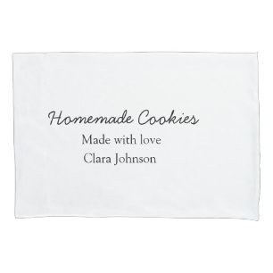 Homemade cookiers add your text name custom  throw pillowcase