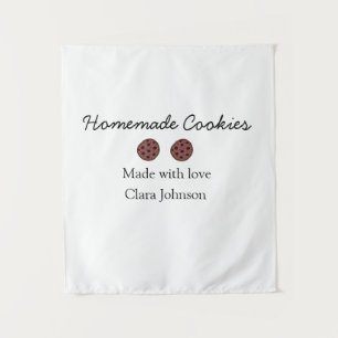 Homemade cookiers add your text name custom throw tapestry