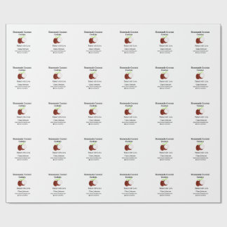 Homemade cookies coconut fresh name website social wrapping paper