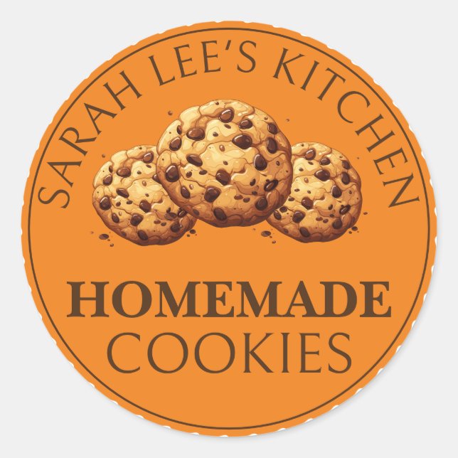 Homemade Cookies Label Sticker (Front)